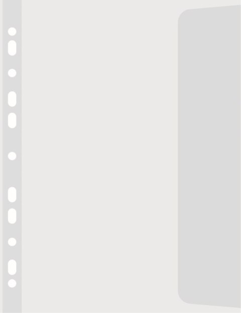 Koszulki na dokumenty groszkowe B4 kolor: przezroczysty prawy bok 100 mic. Donau (1748910PL-00)