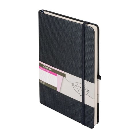 Notes (notatnik) A5 Szary czarnym pudełku 192k. linia Antra (+ długopis)