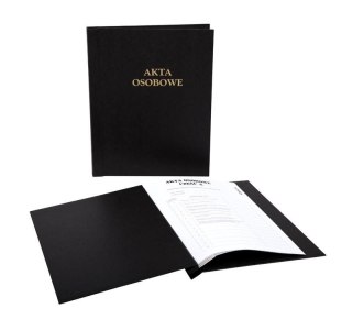 Teczka do akt osobowych A4 czarny tektura Delfin (5907623219305)