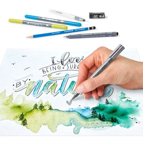 Zestaw kreślarski Zestaw akwarelowy Hand Lettering Staedtler (S 61 3001-2)