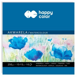 Blok artystyczny młody artysta 250g 10k [mm:] 150x150 Happy Color (HA 3725 1515-A10)