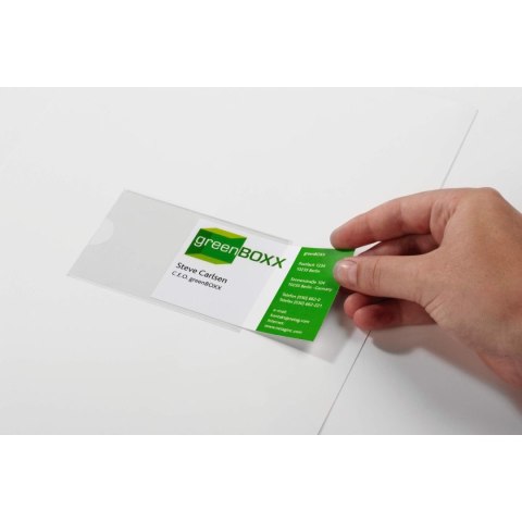 Kieszeń samoprzylepna POCKETFIX® przezroczysty [mm:] 93x62 Durable (8021)