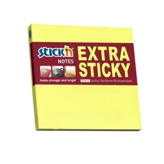 Notes samoprzylepny (karteczki) żółty 90k [mm:] 76x76 Stick'n (21670)