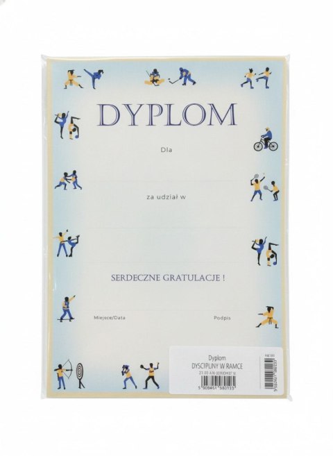 Dyplom A4 Dyscypliny w ramce Henry (5908451980115)