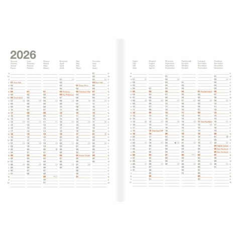 Kalendarz książkowy (terminarz) MAGIC 150mm x 210mm Oxford (400204136)