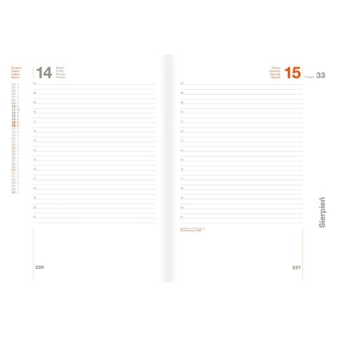 Kalendarz książkowy (terminarz) MAGIC 150mm x 210mm Oxford (400204136)