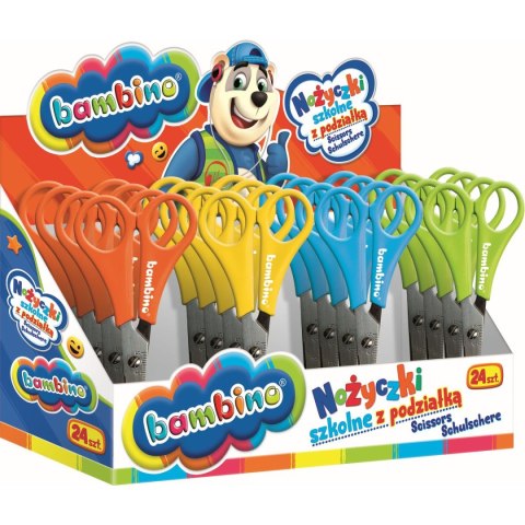 Nożyczki Bambino z podziałką 13cm St.Right