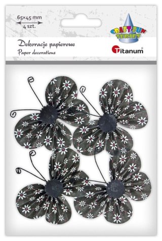 Ozdoba papierowa Craft-Fun Series motyle 3C Titanum (22YX0825-6B)