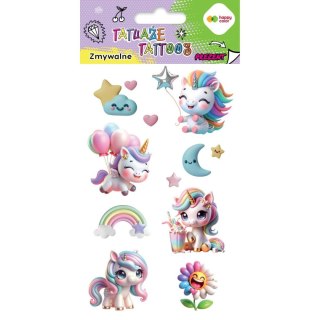 Tatuaż zmywalny UNICORNS Happy Color (HA 4261 1020-KP02)