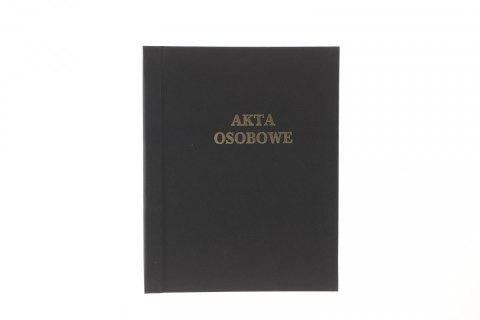 Teczka do akt osobowych A4 zadrukowana ABCDE czarny tektura Warta (339-107)