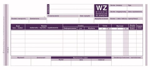 Druk samokopiujący 1/3 A4 Wydanie materiału na zewnątrz 80k. Michalczyk i Prokop (351-8)