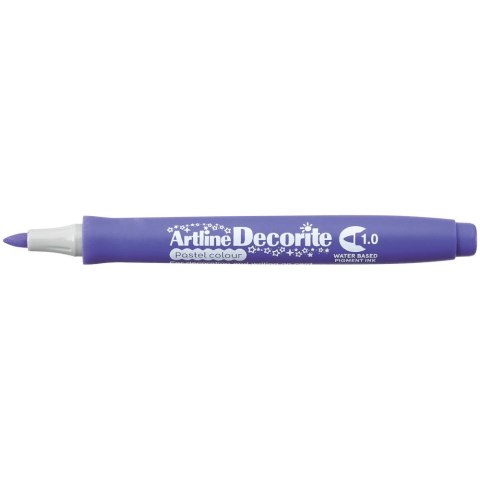 Marker permanentny pastelowy decorite wkład fioletowy 1,0mm pędzelek końcówka Artline (AR-033 6 4)