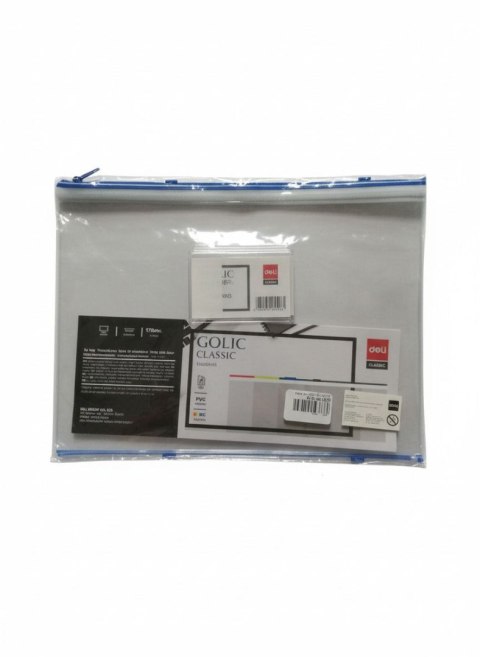 Teczka plastikowa na suwak A4 A4 mix 180 mic. Deli (E5526 mix)