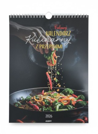 Kalendarz ścienny MAŁY SPIRALA KULINARNY 230mm x 305mm Avanti (KSMS-2)