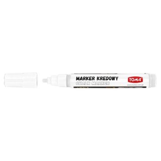 Marker specjalistyczny biały kredowy wkład biały 4,5mm okrągła końcówka Toma (To-292)