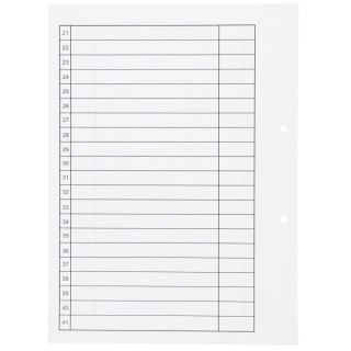 Przekładka alfabetyczna A4 biała 50k C Warta (1824-339-013)