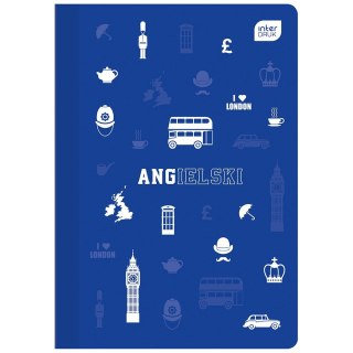 Zeszyt tematyczny A5 Język angielski 60k. 70g krata Interdruk