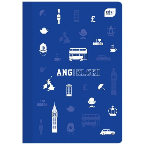 Zeszyt tematyczny A5 Język angielski 60k. 70g krata Interdruk