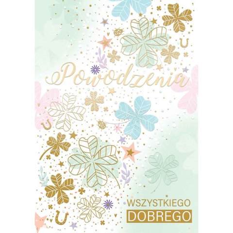 Kartka składana A5 Karnet A5 POWODZENIA Henry (5907465668484)