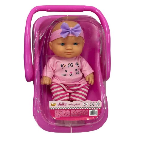Lalka Julka w nosidełku Smily Play (SP84484)