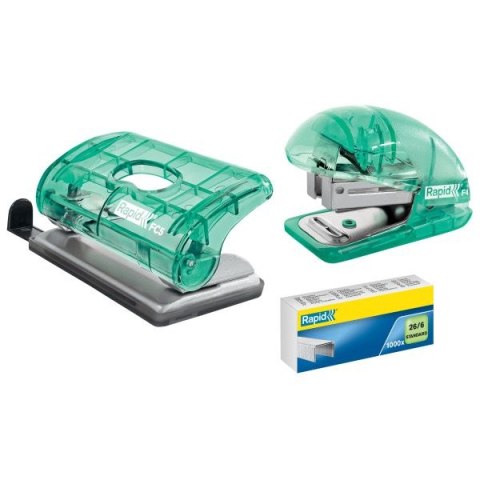 Zszywacz Colour Breeze F4 zielony 10k (5001326) Rapid
