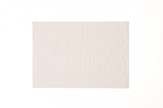 Cyfry samoprzylepne białe Farro