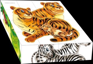 Klocki obrazkowe 16 elementowe Adamigo