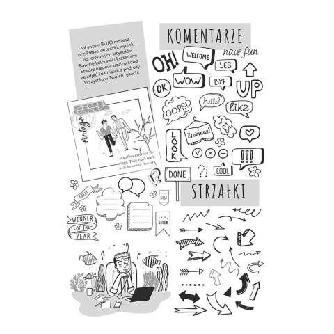 Organizer A5 BUJ O Black 240k mix Interdruk (A5)