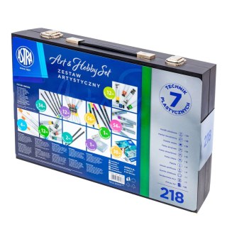 Zestaw kreatywny dla dzieci drewniana walizka Astra (602124001)