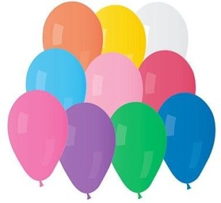 Balon gumowy A70 pastelowy 25 szt mix 190mm 7cal Godan (A70/25)