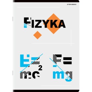 Brulion A5 tematyczny fizyka 80k. 70g krata Top 2000 (400132313)