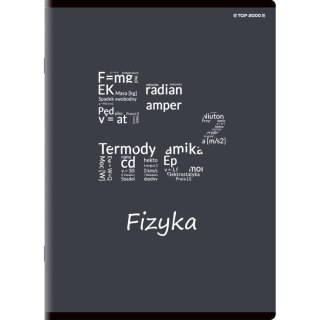 Brulion A5 tematyczny fizyka 80k. 70g krata Top 2000 (400132313)