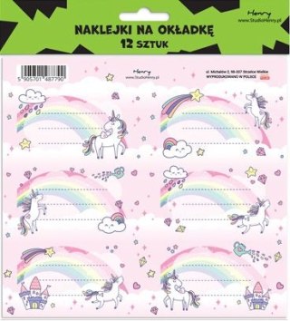 Naklejka na zeszyt 2 Unicorn Henry (5905701487790)