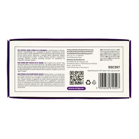 Pastele suche 12 kol 12 kol. Strigo (SSC397)