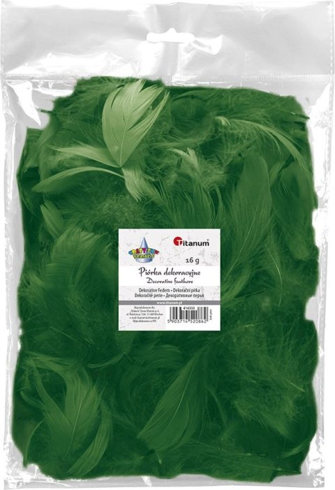 Piórka Craft-Fun Series zielony ciemny Titanum