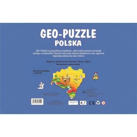 Puzzle geo puzzle Polska 25 el. (nd)