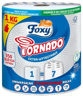 Ręcznik rolka Tornado papier kolor: biały Foxy