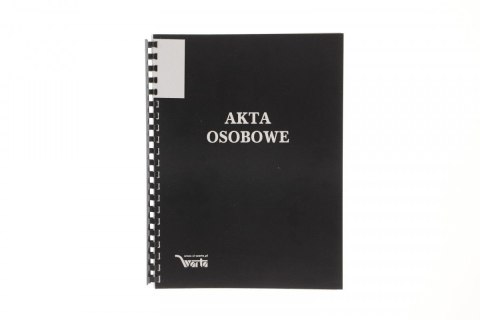 Teczka do akt osobowych A4 ABCDE czarny papier Warta (339-095)