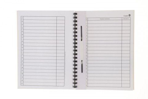 Teczka do akt osobowych A4 ABCDE czarny papier Warta (339-095)