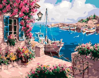 Zestaw kreatywny Malowanie po numerach 40x50cm Pejzaż 3 Flamingo Line (fys145)