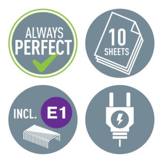 Zszywacz elektryczny Nexxt Series czarny transparentny 10k. plastik Leitz (55320095)