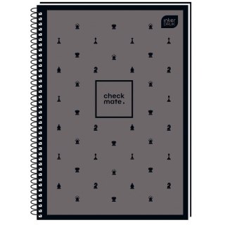 Kołozeszyt (kołonotatnik) A4 SOFT TOUCH CHESS 5902277314000 80k. 70g kratka Interdruk (KOŁOZA480STC)