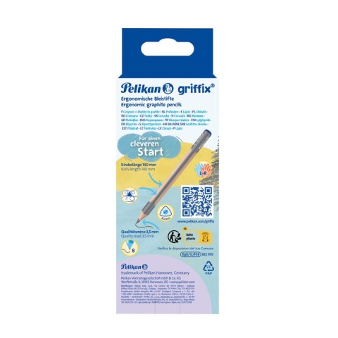 Ołówek Griffix 822930 B Pelikan (300000452)