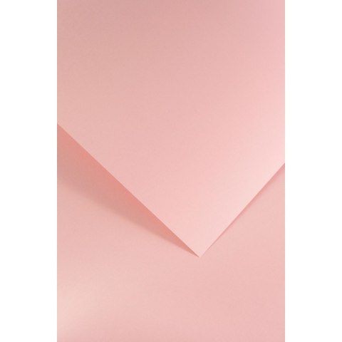 Papier ozdobny (wizytówkowy) A4 gładki pudrowy róż różowy 210g Galeria Papieru (205502)