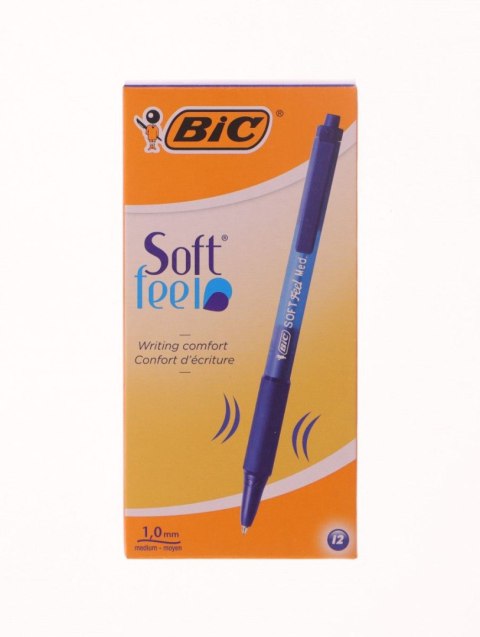 Długopis SOFT FEEL CLIC niebieski wkład niebieski 1mm Bic (837398)