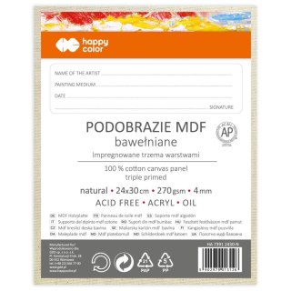 Podobrazie naturalne [mm:] 240x300 Happy Color (HA 7391 2430-N)