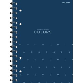 Kołozeszyt (kołonotatnik) A4 colors niebieski 100k. krata Top 2000 (400169230)