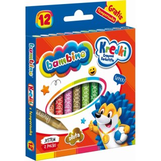 Kredki glinkowe Bambino 12 k 12 kol. St.Majewski