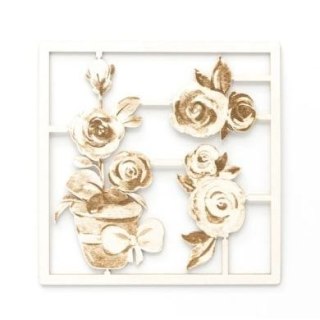 Ozdoba papierowa tekturki dekoracyjne doniczka z różami Galeria Papieru (253064)