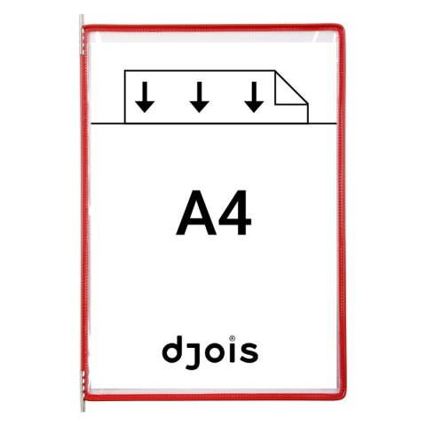 Panele prezentacyjne Tarifold A4 10 szt. czerwone (114003TR)